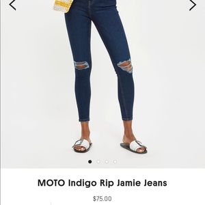 Topshop Jaime ripped jeans